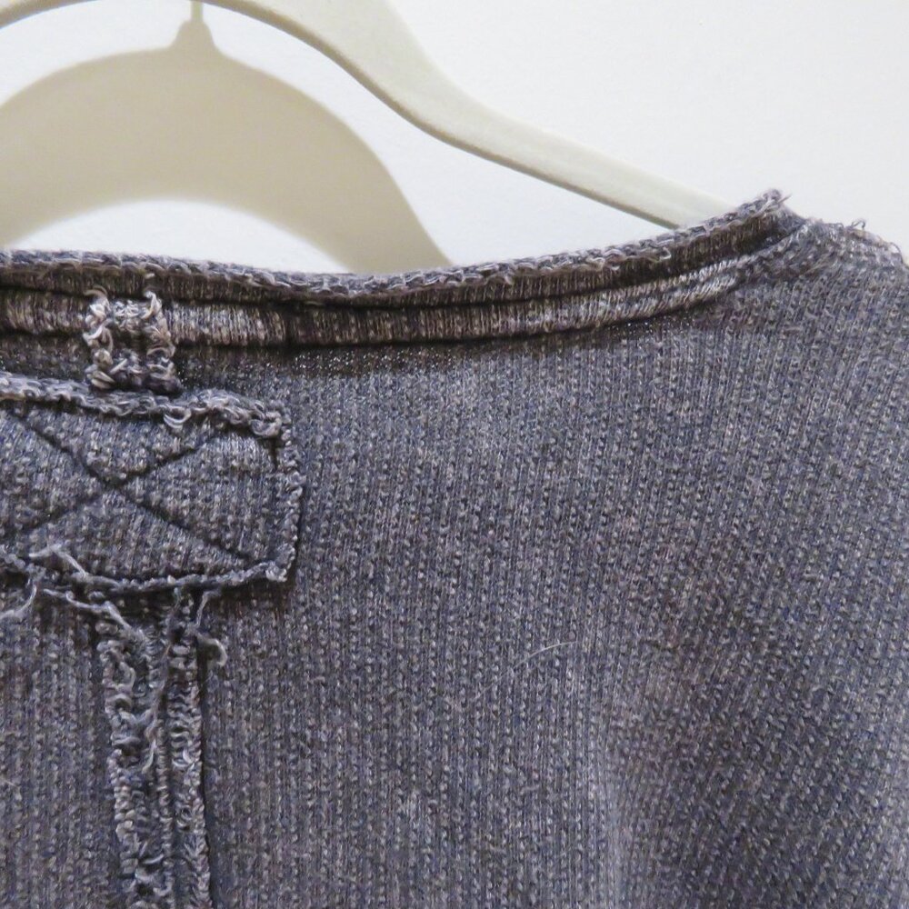 FREE PEOPLE WE THE FREE Off My Mind Cropped T-Shirt Top in Washed Black Casual - Picture 13 of 15